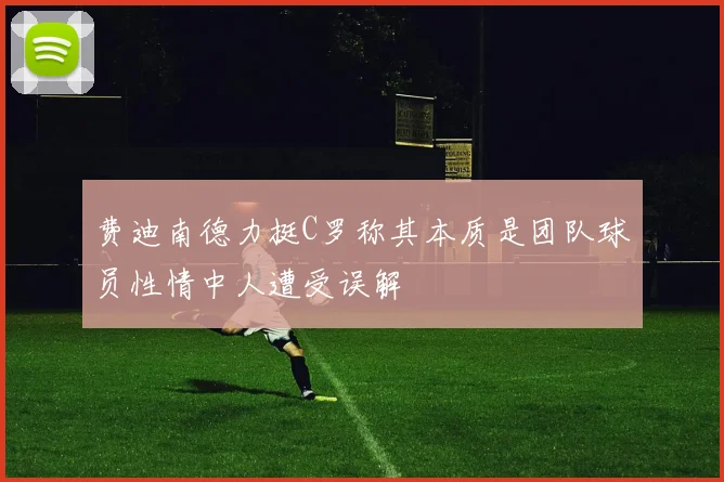 费迪南德力挺C罗称其本质是团队球员性情中人遭受误解